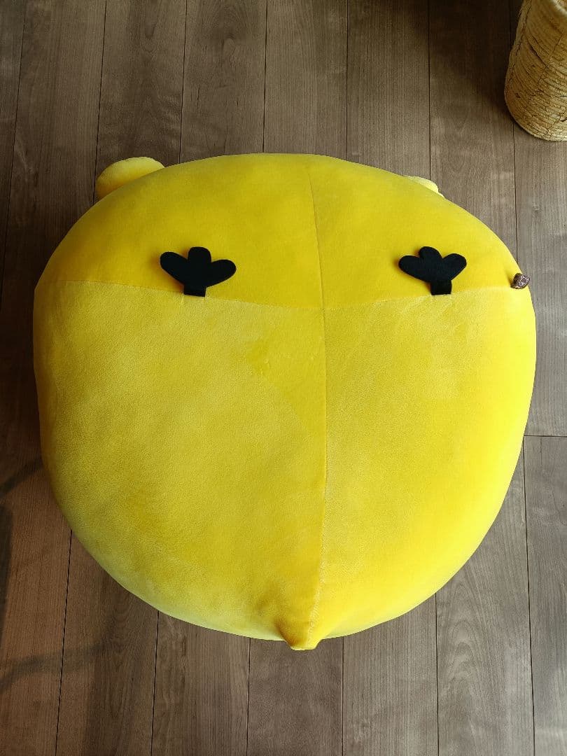 キイロイトリ　特大まんまるもちもちぬいぐるみ　サンエックス
