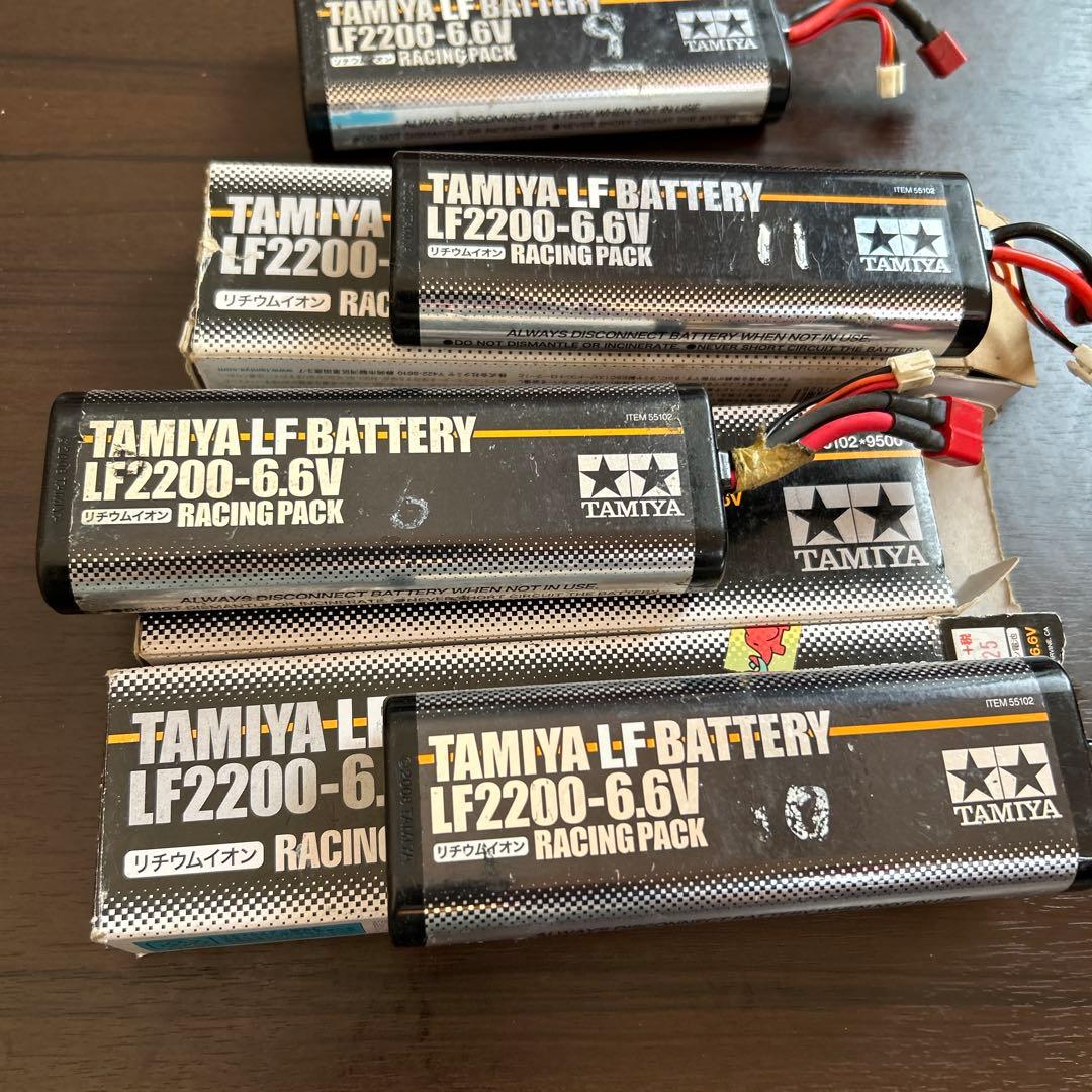 【ジャンク品 】TAMIYA LF2200-6.6V バッテリー 4個