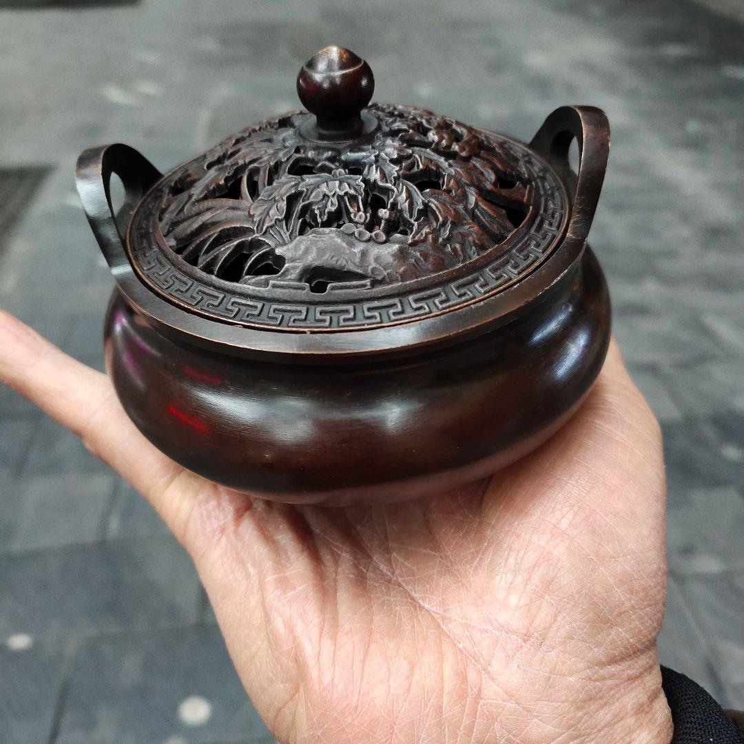 宣徳炉 銅製 工芸品 美術品 置物