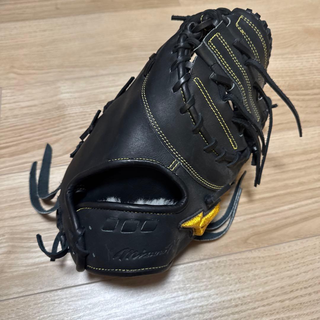 【山川モデル】ミズノプロ軟式ファーストミット黒新品クラフトエディション