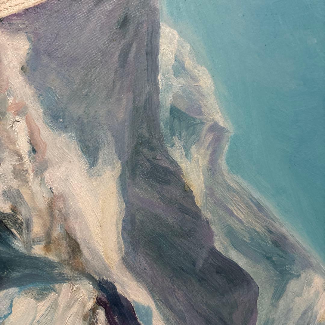 アラスカ コロンビア氷河 K. Tatewaki アート 絵