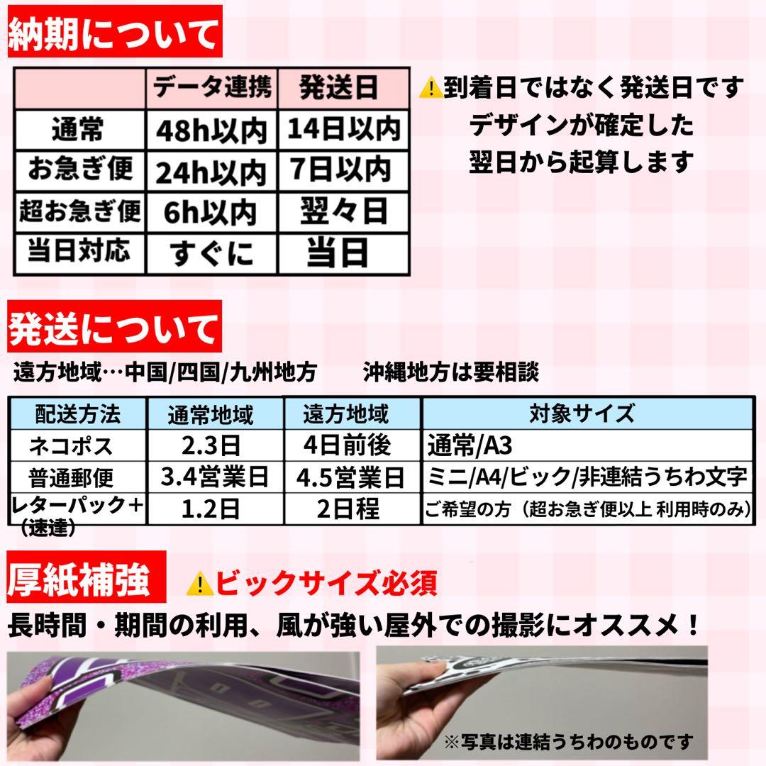 ♡【リピ割】 連結うちわ文字　文字パネル　うちわ文字
