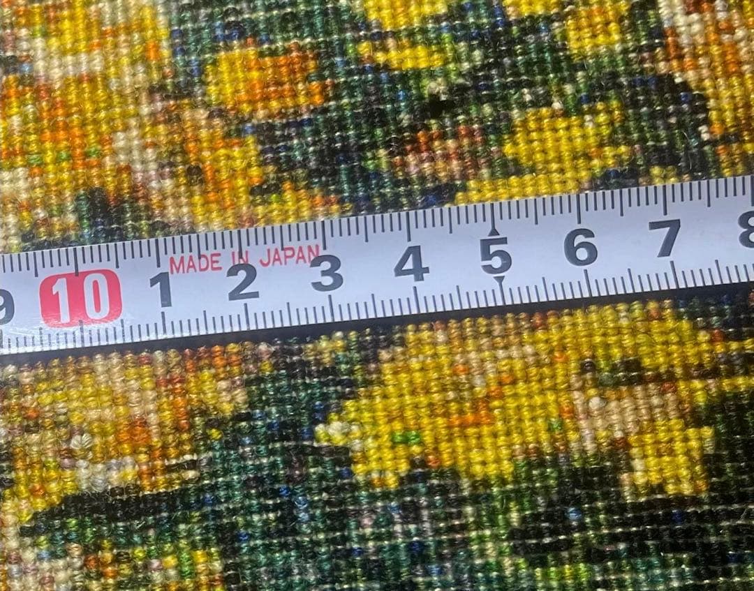 ペルシャ絨毯　絵画絨毯　手織り　タペストリー　横860✖️縦555㎜