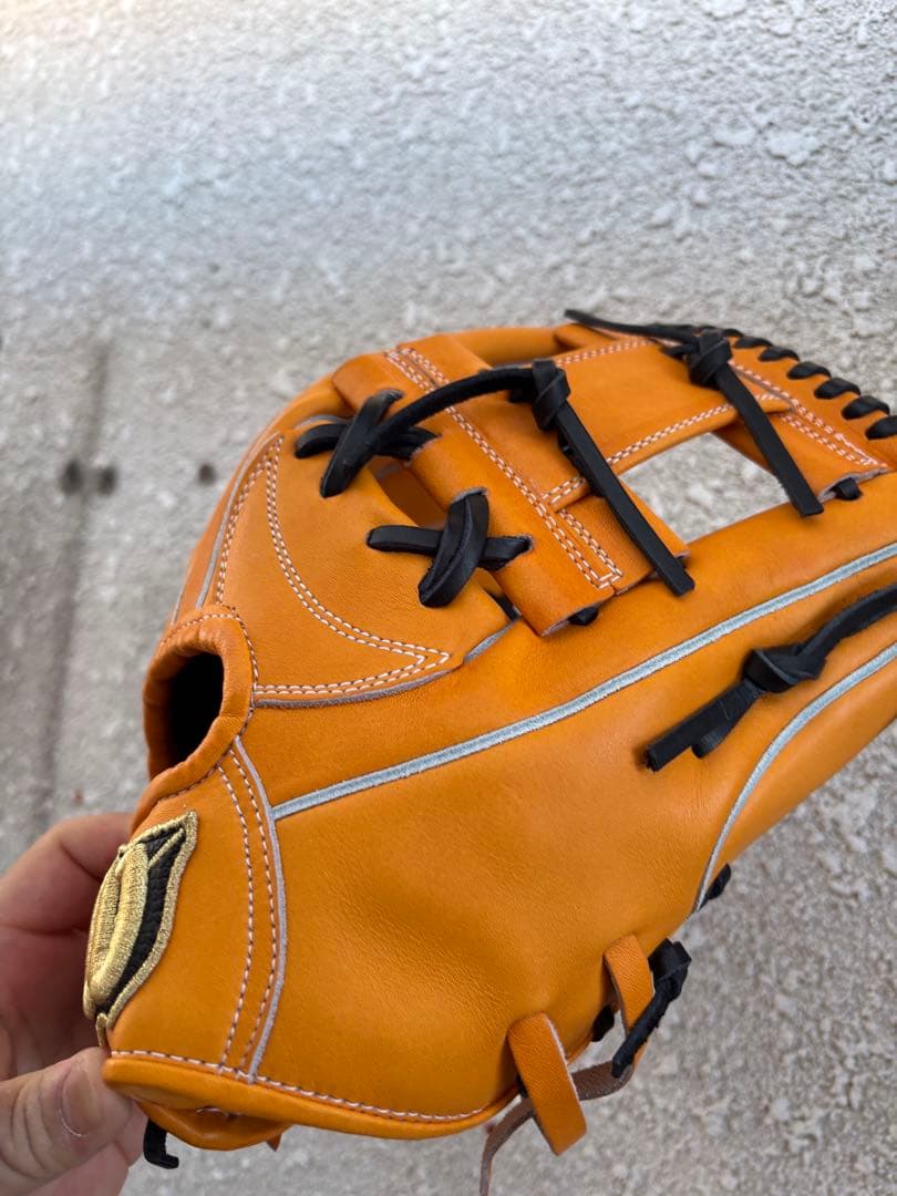 Wilson 硬式グローブ オレンジ クマのロゴ