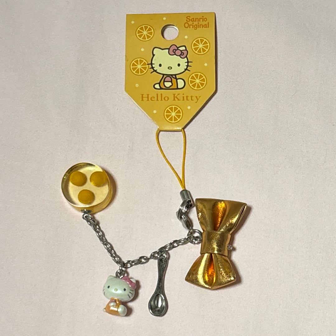 サンリオ ハローキティ マスコット ゼリーオレンジ ストラップ