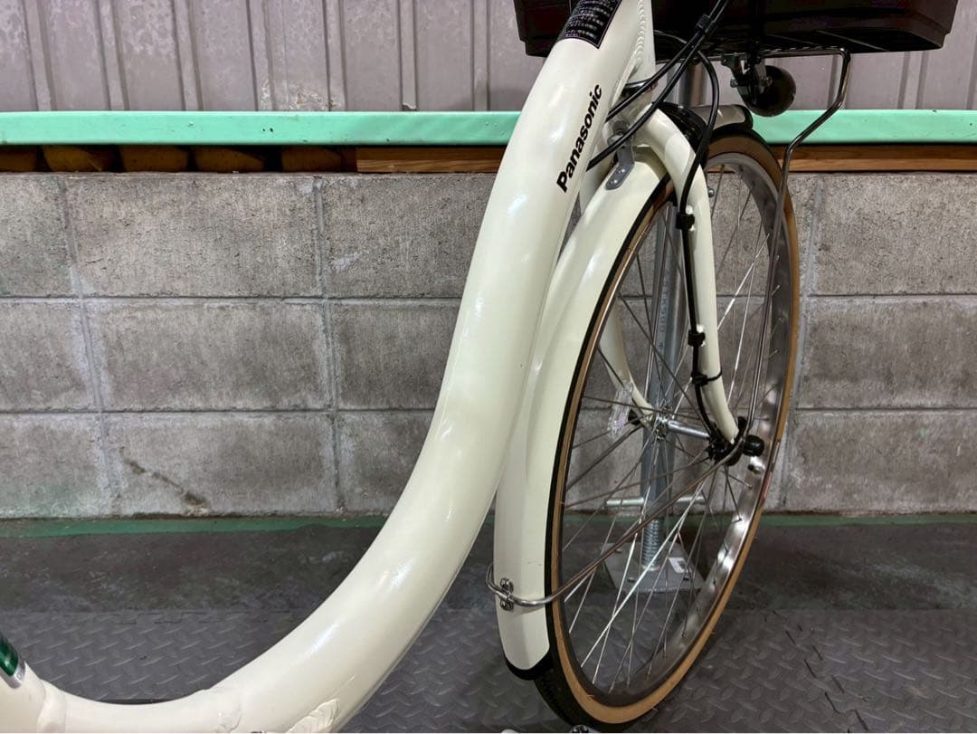 №8683 電動自転車 パナソニック　ビビSL 26インチ ホワイト✨極上美品✨