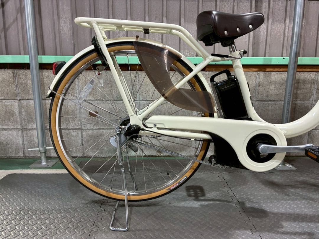 №8683 電動自転車 パナソニック　ビビSL 26インチ ホワイト✨極上美品✨