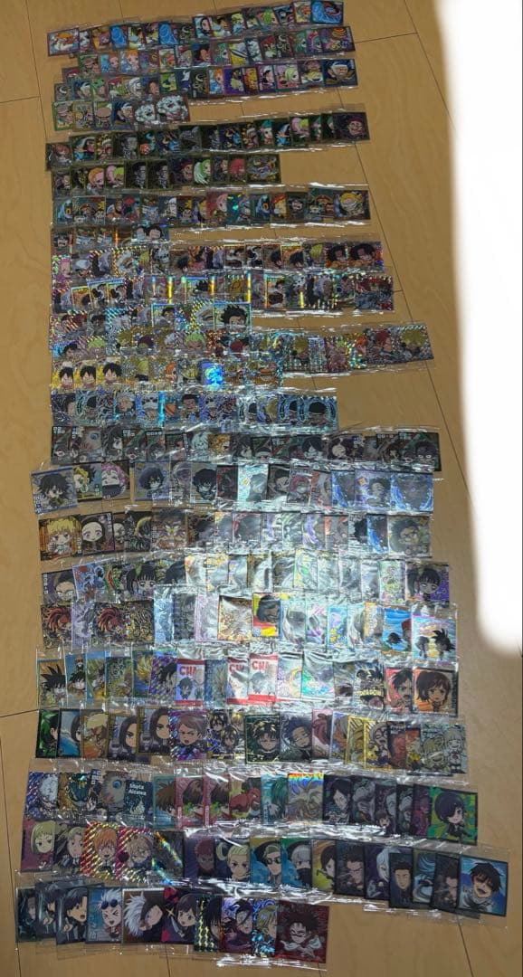 ウエハースシール大量まとめ売りバラ売り不可 ワンピースヒロアカ鬼滅の刃進撃の巨人