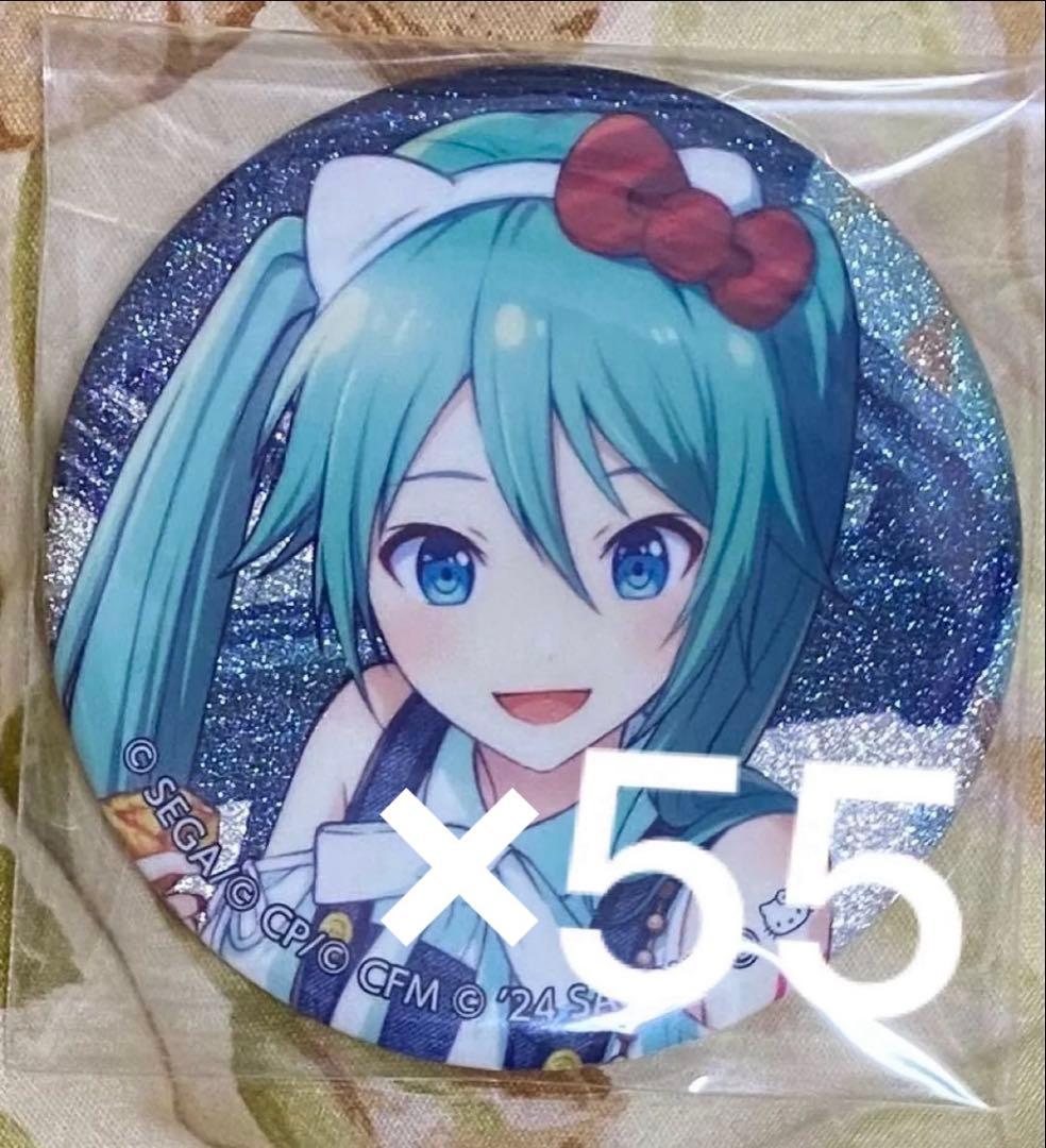 プロセカ 初音ミク サンリオ グリッター缶バッジ グリ缶 A コラボ