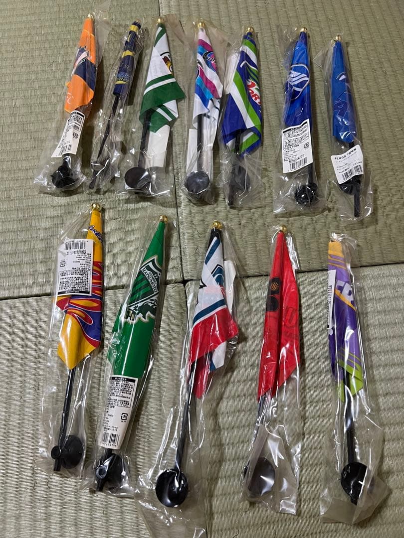 サッカークラブ ミニフラッグ 12本セット