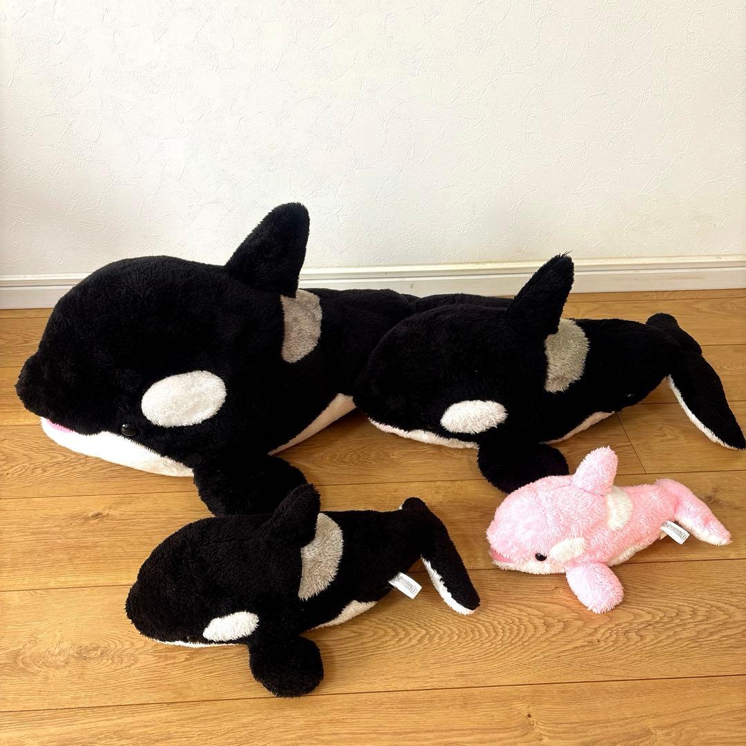 シャチ　ぬいぐるみ4体セット
