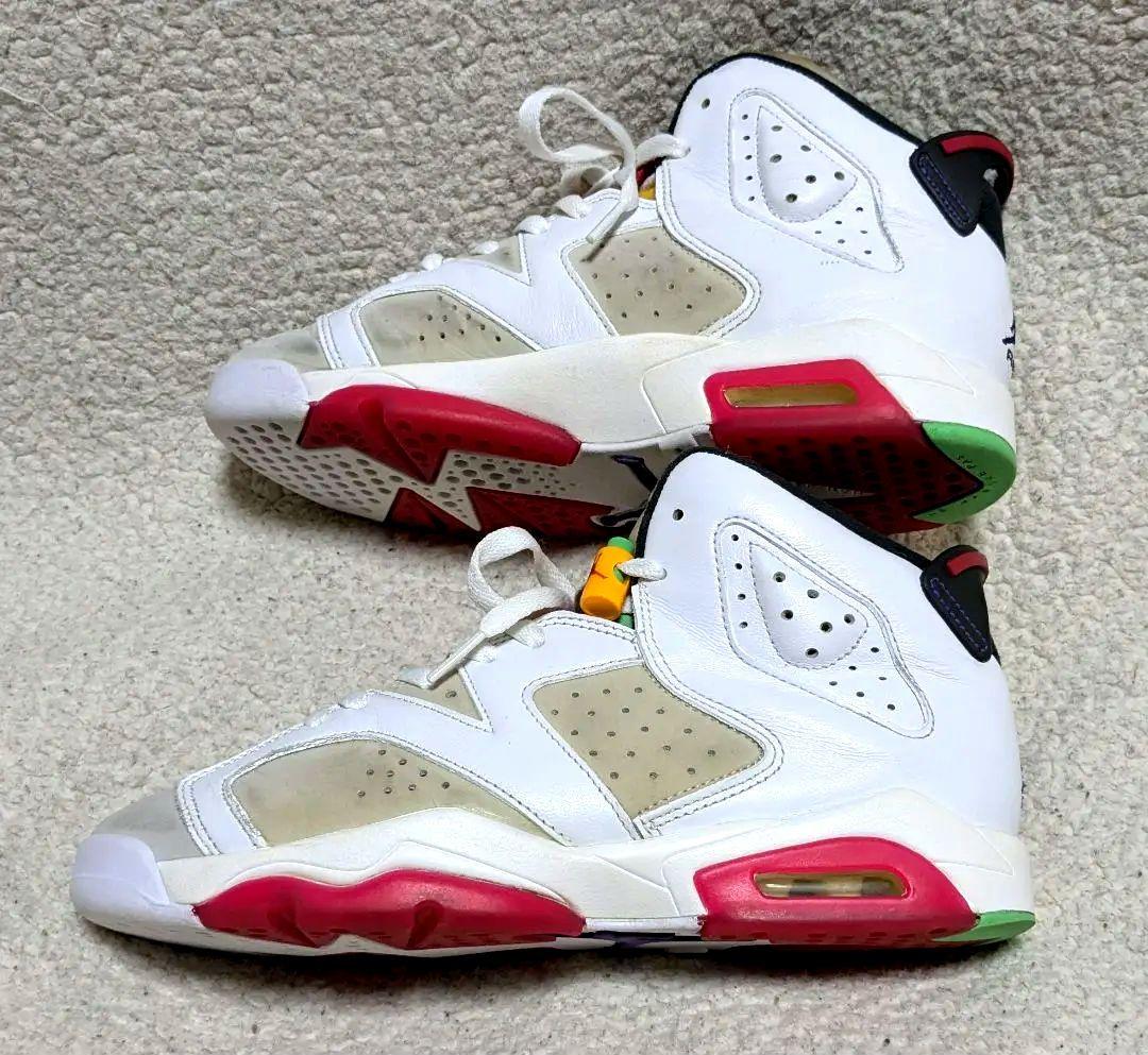 Air Jordan 6 ホワイト/レッド25cm