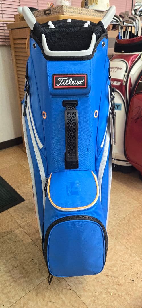 レオちん Titleist ゴルフバッグ 青