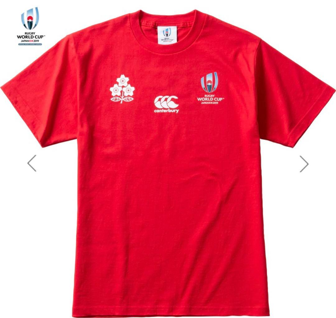 ラグビー日本代表　2019年ベスト8記念Tシャツ　赤