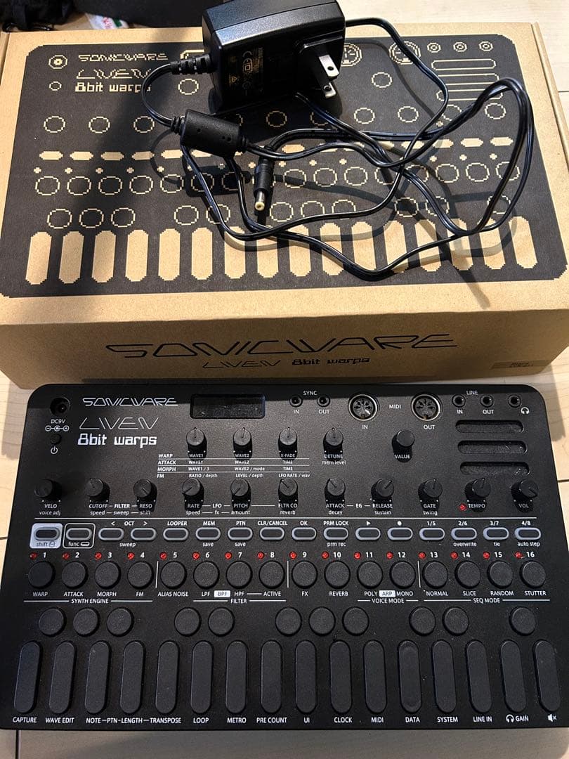鍵盤楽器 SONICWARE LIVEN 8bit warps - All Black