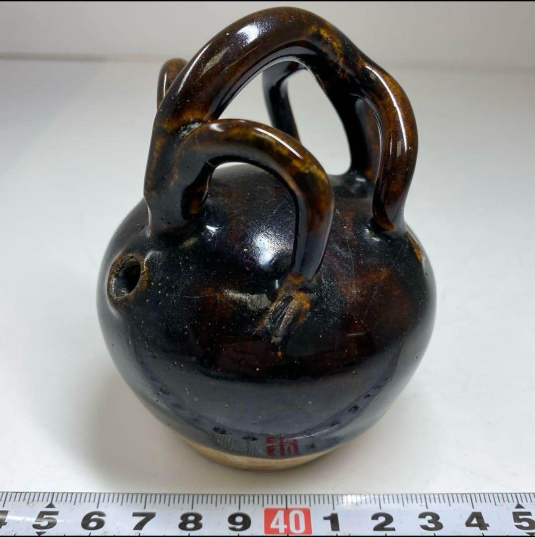 中国宋時代　黒紬水滴　高さ10㎝