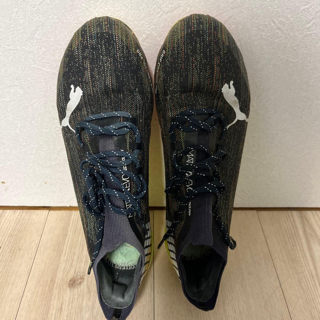 PUMA Ultra 1.3 サッカーシューズ ブラック/イエロー鉄スパイク