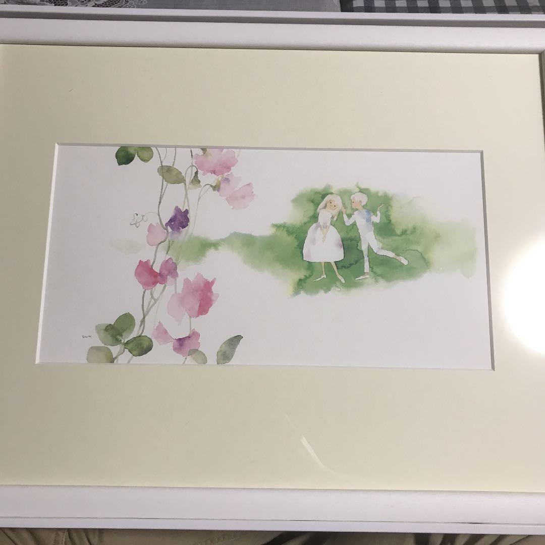 いわさきちひろ 水彩画 新品 箱付き 美品 最終値下げ