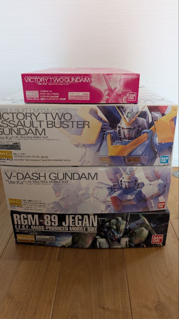 MG V2アサルトバスターガンダム　Vダッシュガンダム Ver.Ka　ジェガン