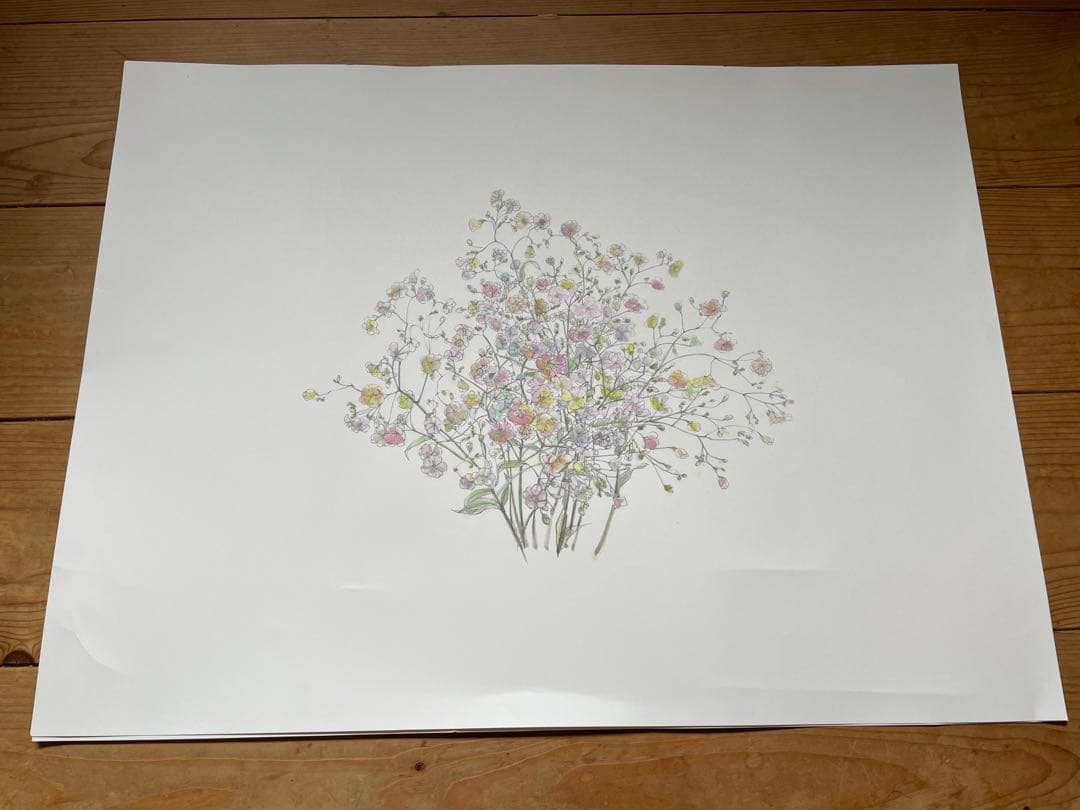 水彩画 花