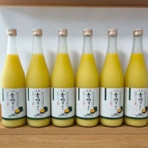 沖縄県産 青切りシークワーサー 果汁100%ジュース 720ml 6本
