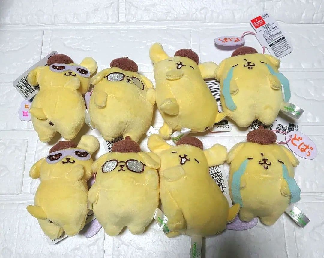 ポムポムプリン わらって♪もっと動くプリンマスコット 全4種　８個セット