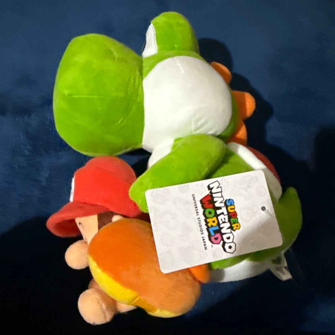 ヨッシーとマリオのぬいぐるみ 約20cm