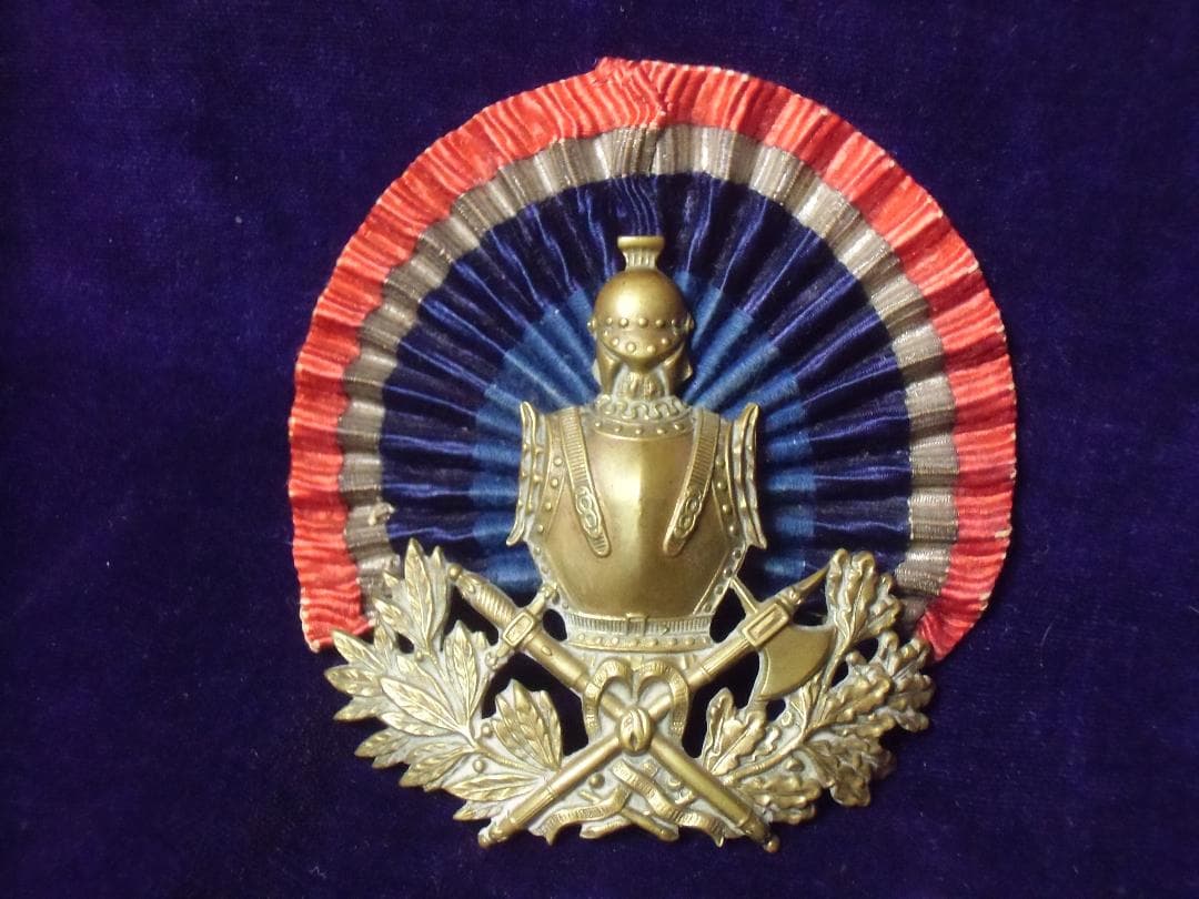 Ｆフランス軍＊１８８４年型シャコ帽章①（実物）