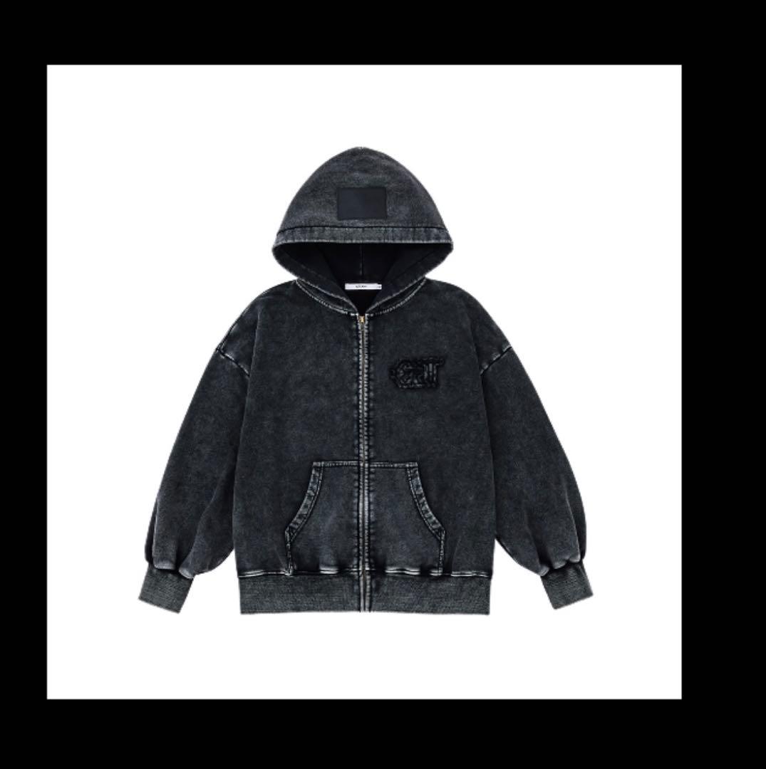 &TEAM ZIP-UP HOODIE ジップアップフーディー パーカー M