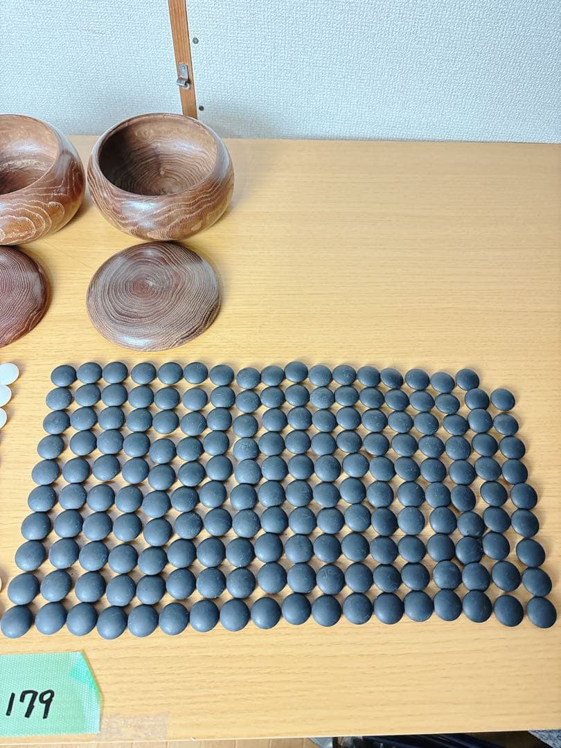 本蛤　雪印　囲碁石 木製 35号　9.9mm 最高級　プロ 　囲碁