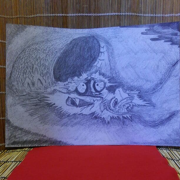 Epoch 雲龍図　41 ㎝ ×29㎝　ART MAGICIAN 制作