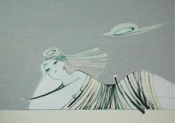 油絵 菅家令子 絵 絵画 インテリア F4-080515 人物 女性像