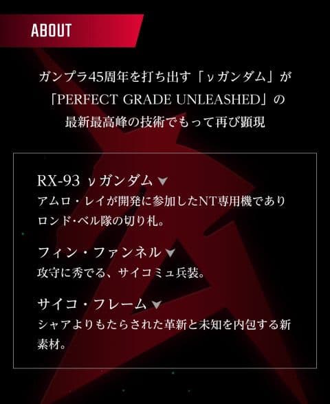 【新品未開封】PG UNLEASHED 1/60 νガンダム 送料込