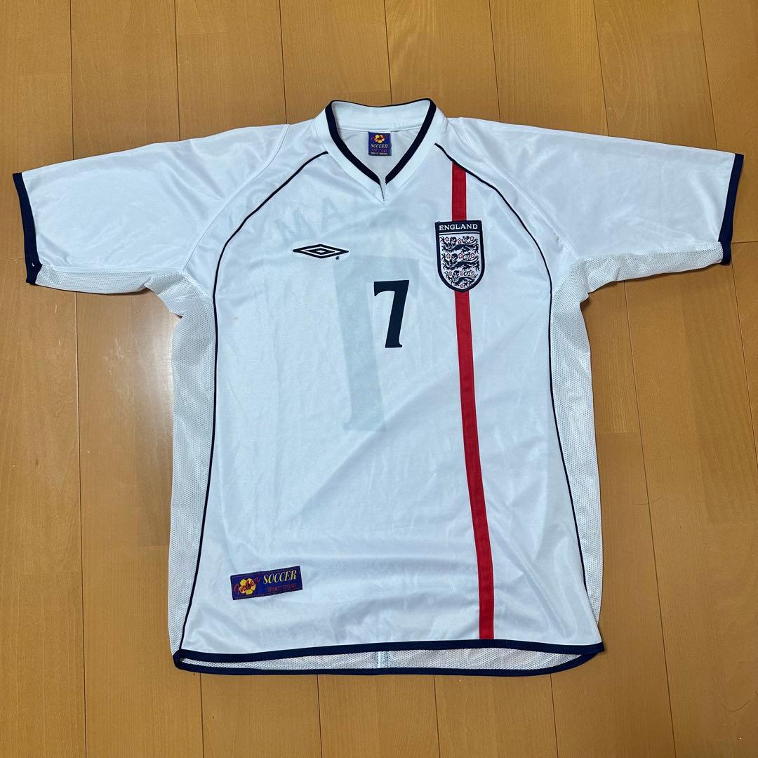 【入手困難】00s イングランド代表 BECKHAM ベッカム ゲームシャツ