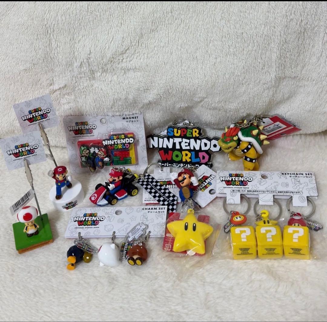 USJスーパーマリオブラザーズグッズセット任天堂マリオキーホルダーバラ売り不可