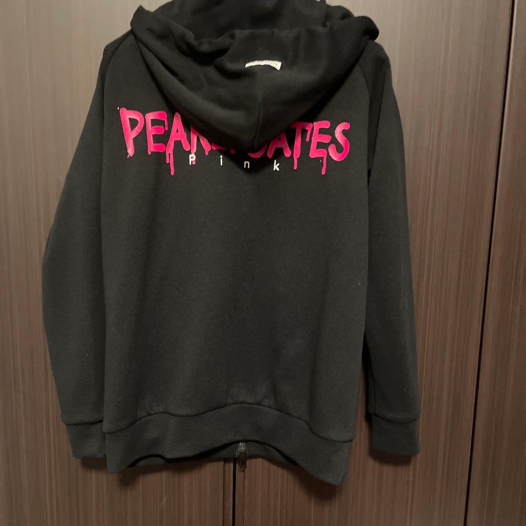 パーリーゲイツ　ピンクパーカー　ブラックサイズ0 ゴルフウェア　かわいい美品❣️