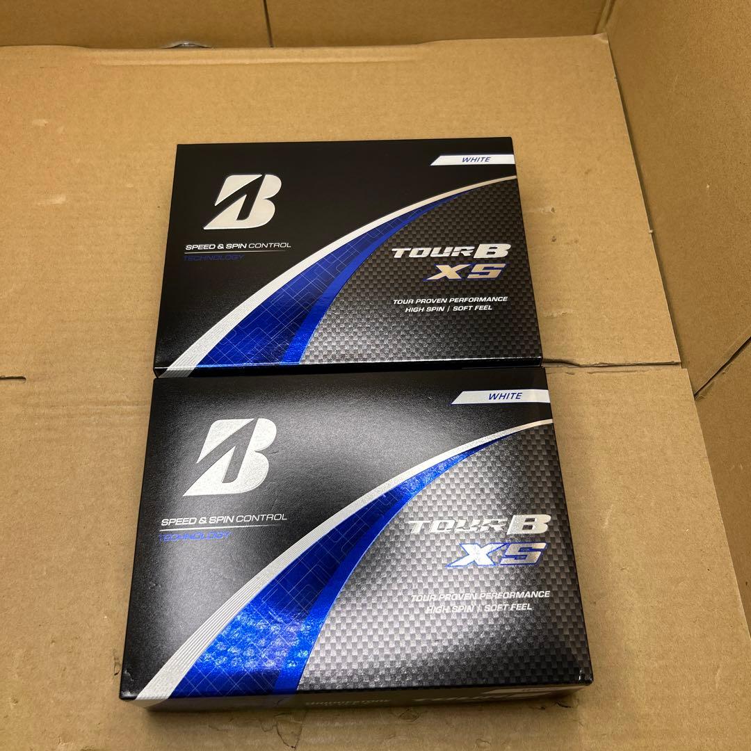 ブリヂストン ゴルフボール TOUR B/XS ホワイト 12球入 2箱セット