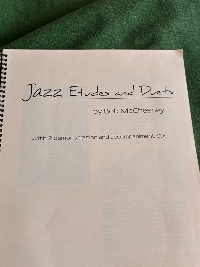 jazz etudes and duetトロンボーン教則本 ジャズ