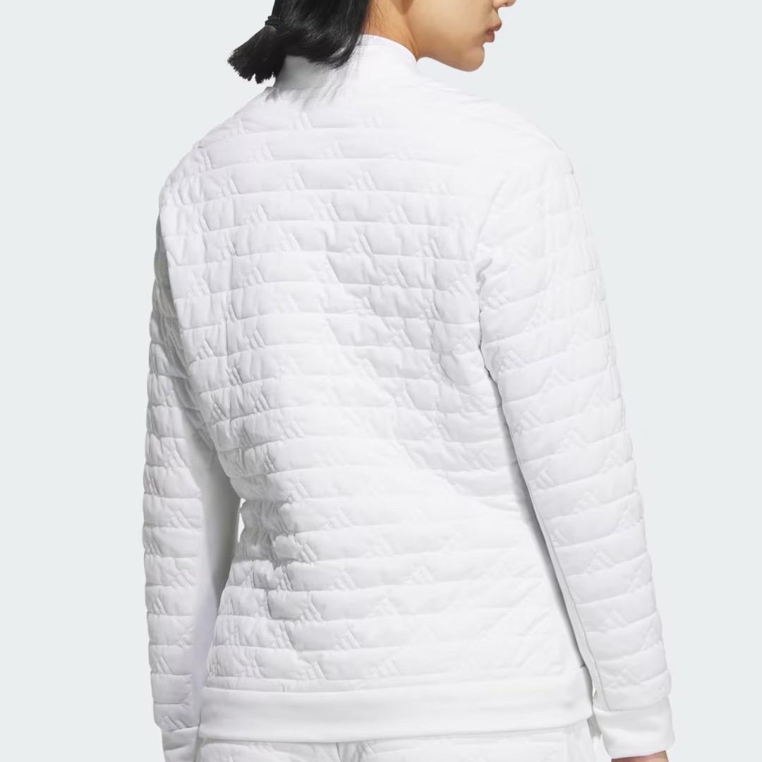 【XL】定価37,400円 アディダスゴルフ 保温 中綿 キルト セットアップ白