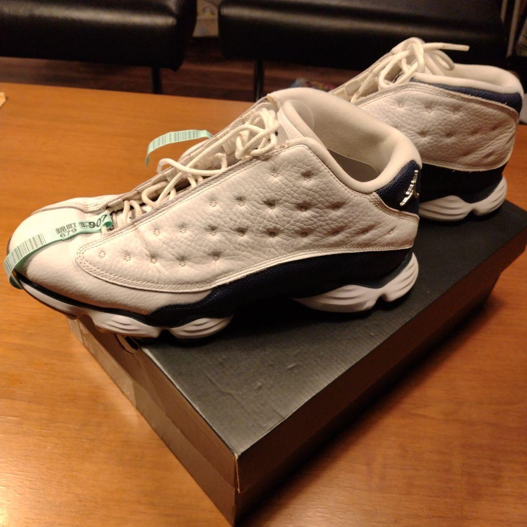 Jordan13 ホワイト/ネイビー スニーカー
