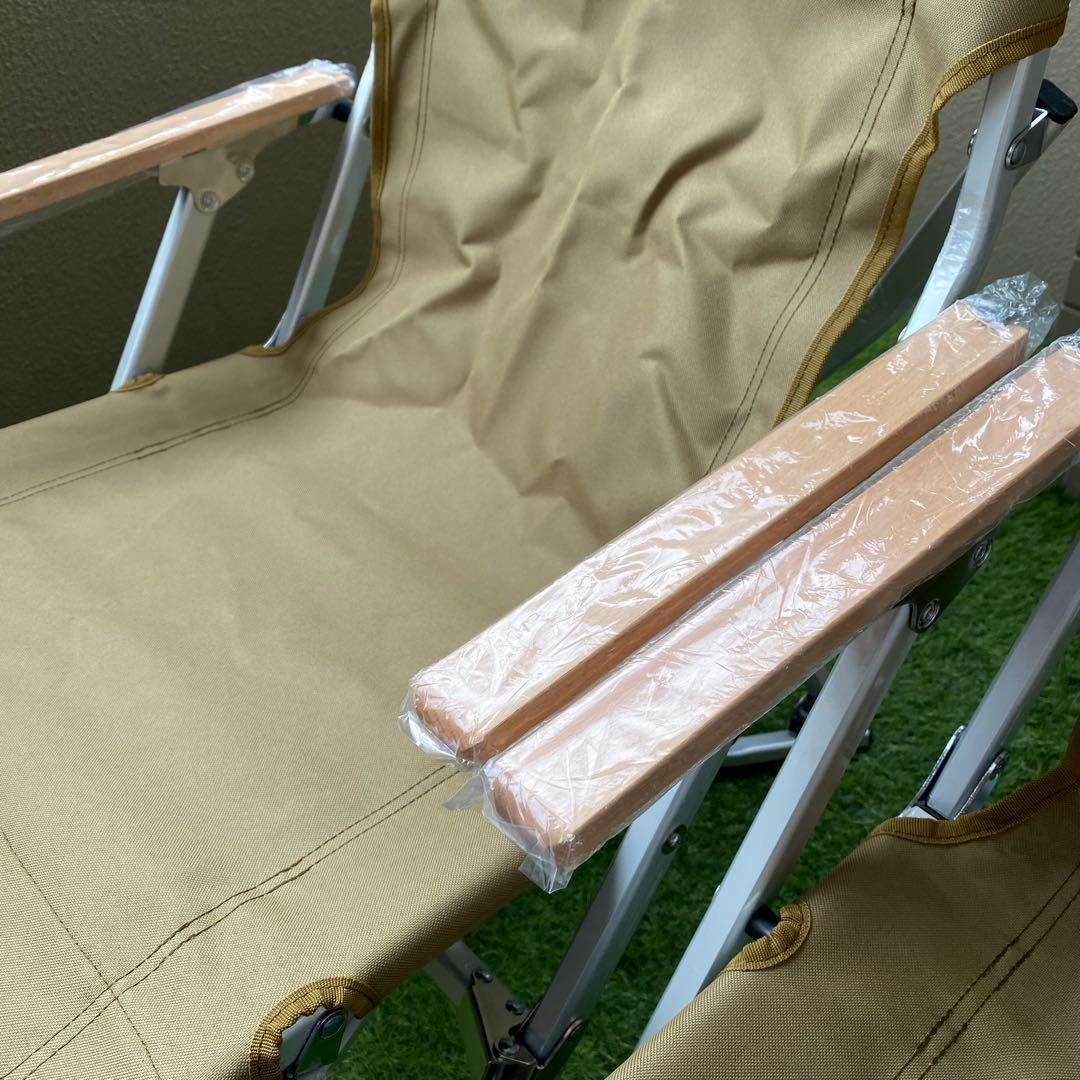 【新品スノーピークOEM品】ローチェア30 カーキ 2脚セット