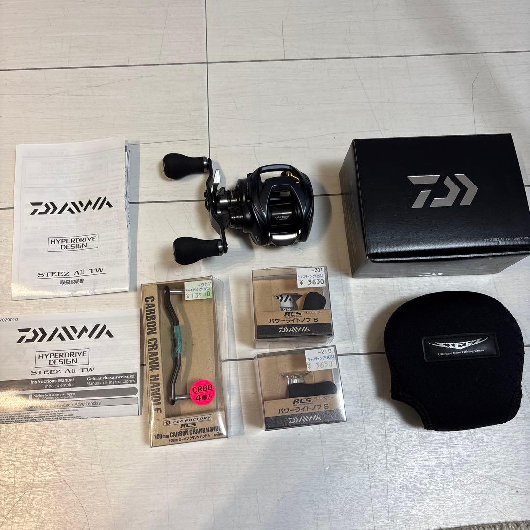 【美品】ダイワ 23 スティーズ AII TW 1000XHLカーボンハンドル付