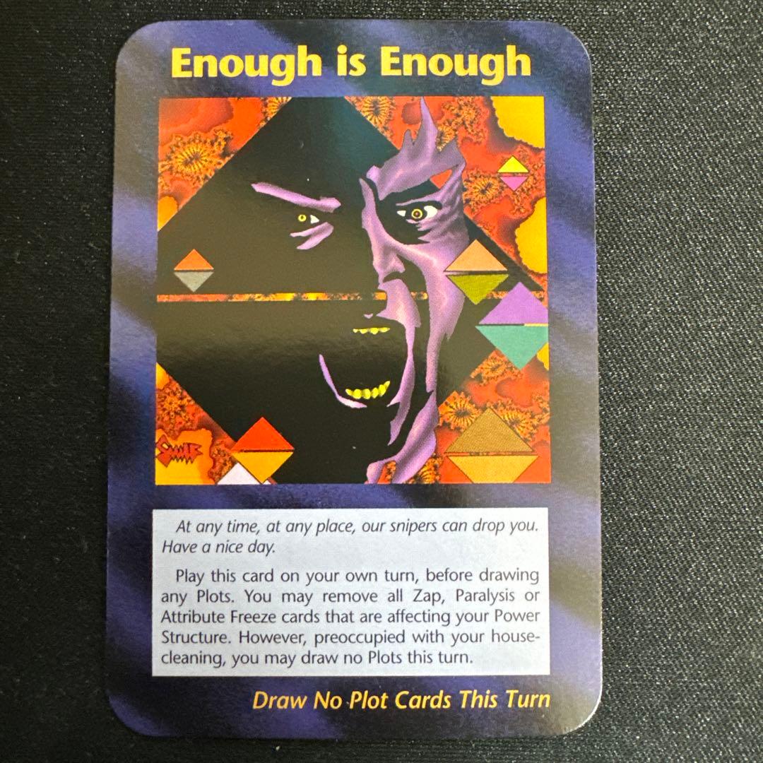 Enough is Enough シングル1枚 イルミナティカード INWO