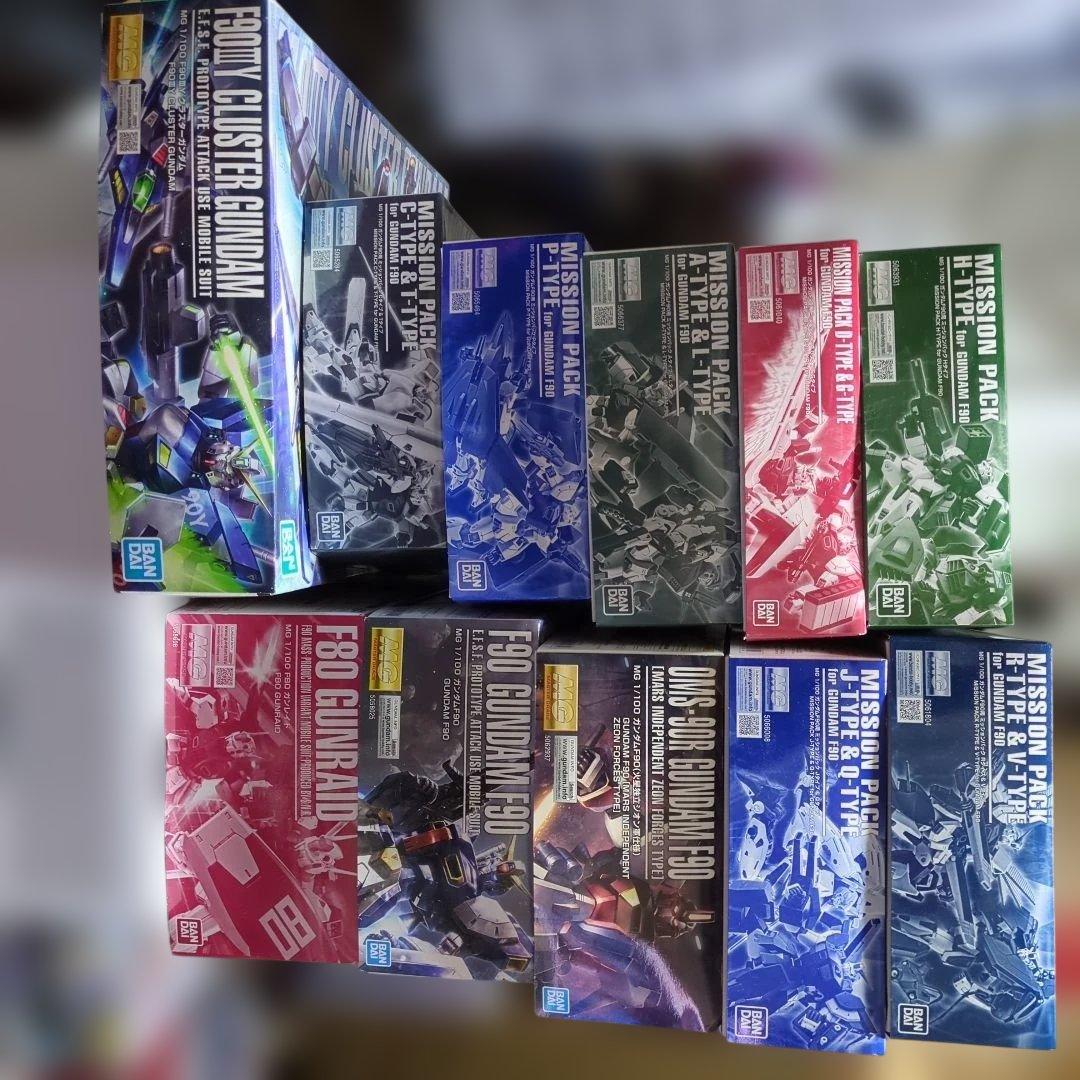 ガンダムF90関係とミッションパック12種セット