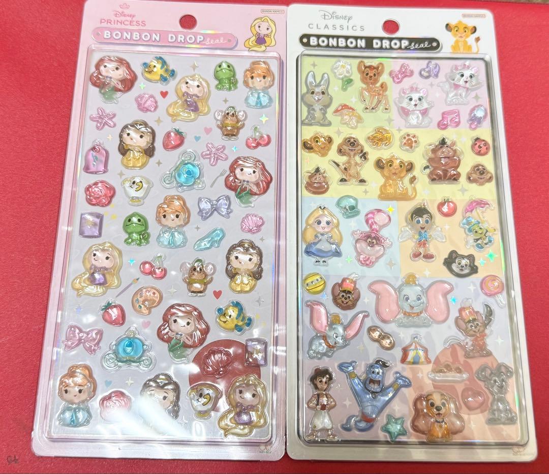 ディズニーボンボンドロップシール プリンセス＋クラシックセット