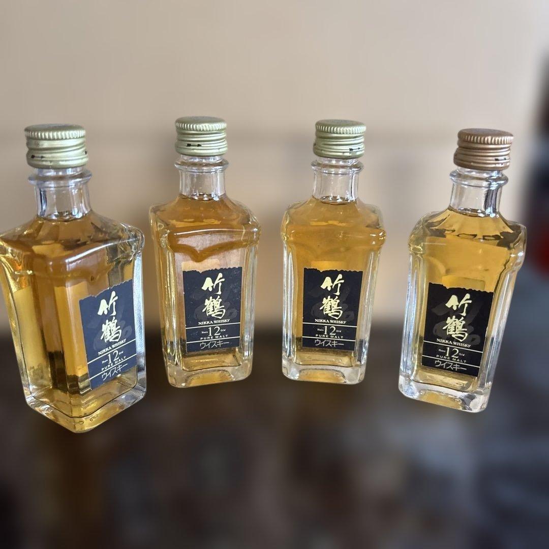 限定プレミア商品ニッカウイスキー 竹鶴12年 50ml 4本