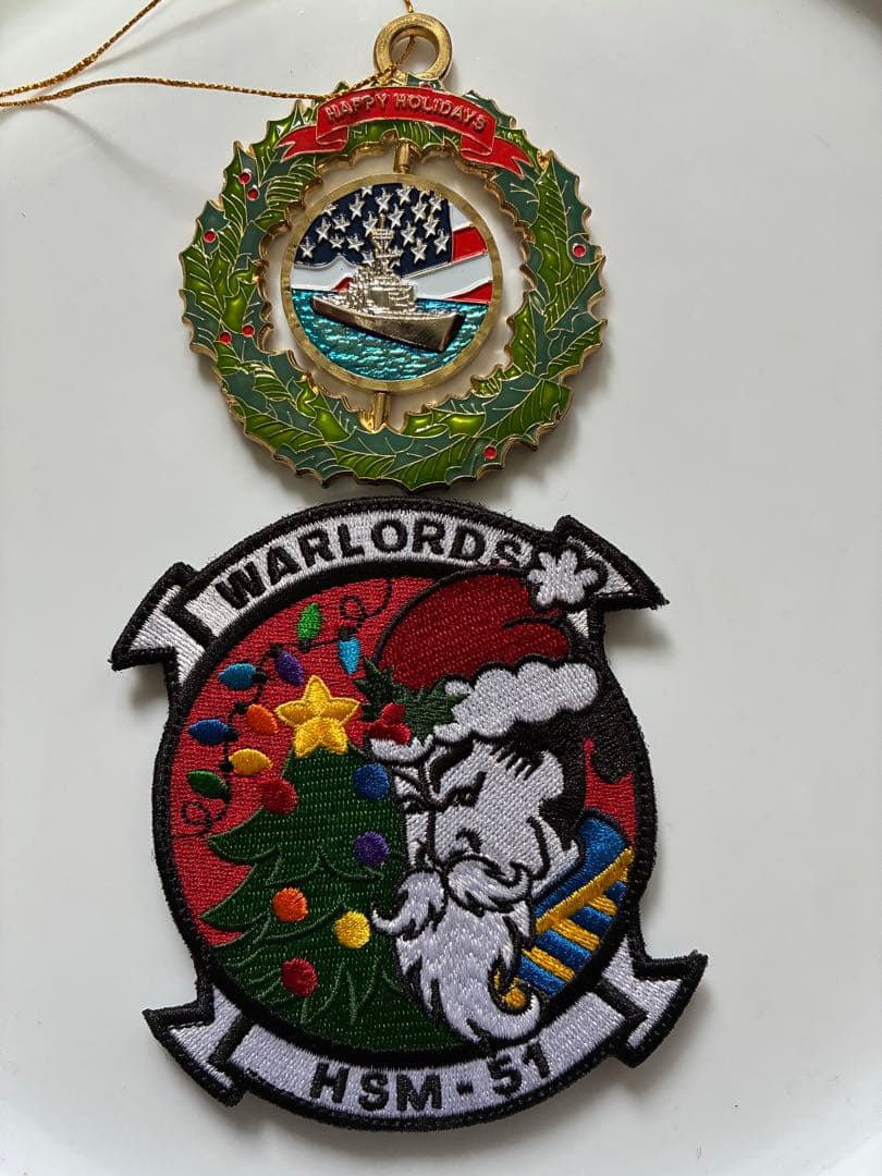 米海軍　クリスマス　パッチ　チャレンジ　セット