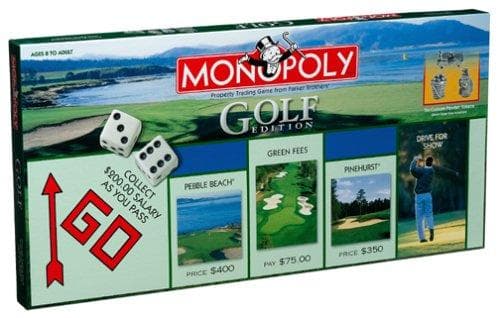 レア物　モノポリー　ゴルフ　Monopoly Golf 英語版