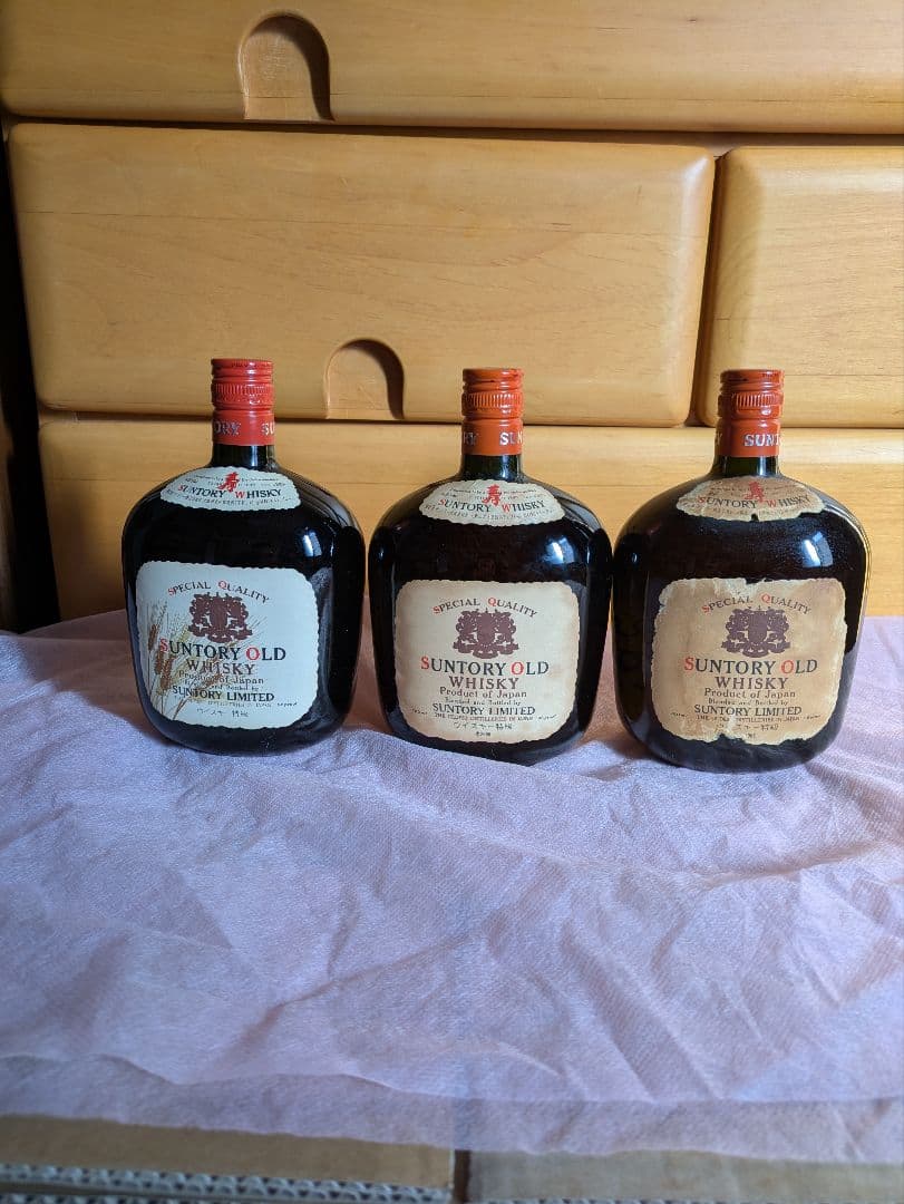 古酒 サントリー オールド ウイスキー 特級3本セット【麦穂ボトル含む】