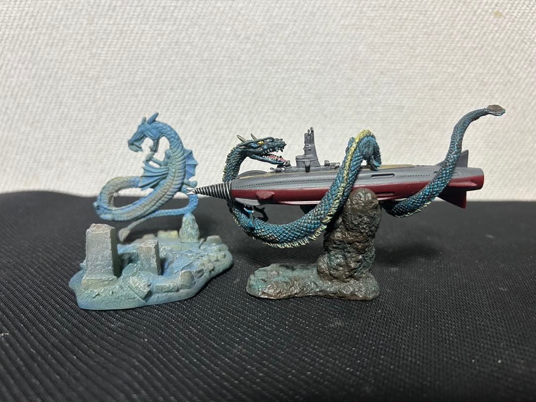 特撮大百科　ラッキーフィギュア海底軍艦　マンダ　轟天号　セット